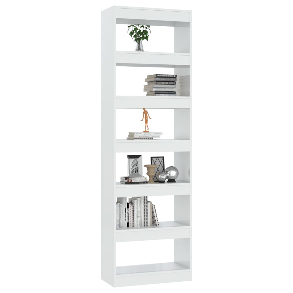 Boekenkast/Kamerscherm 60X30X198 Cm Hoogglans Wit