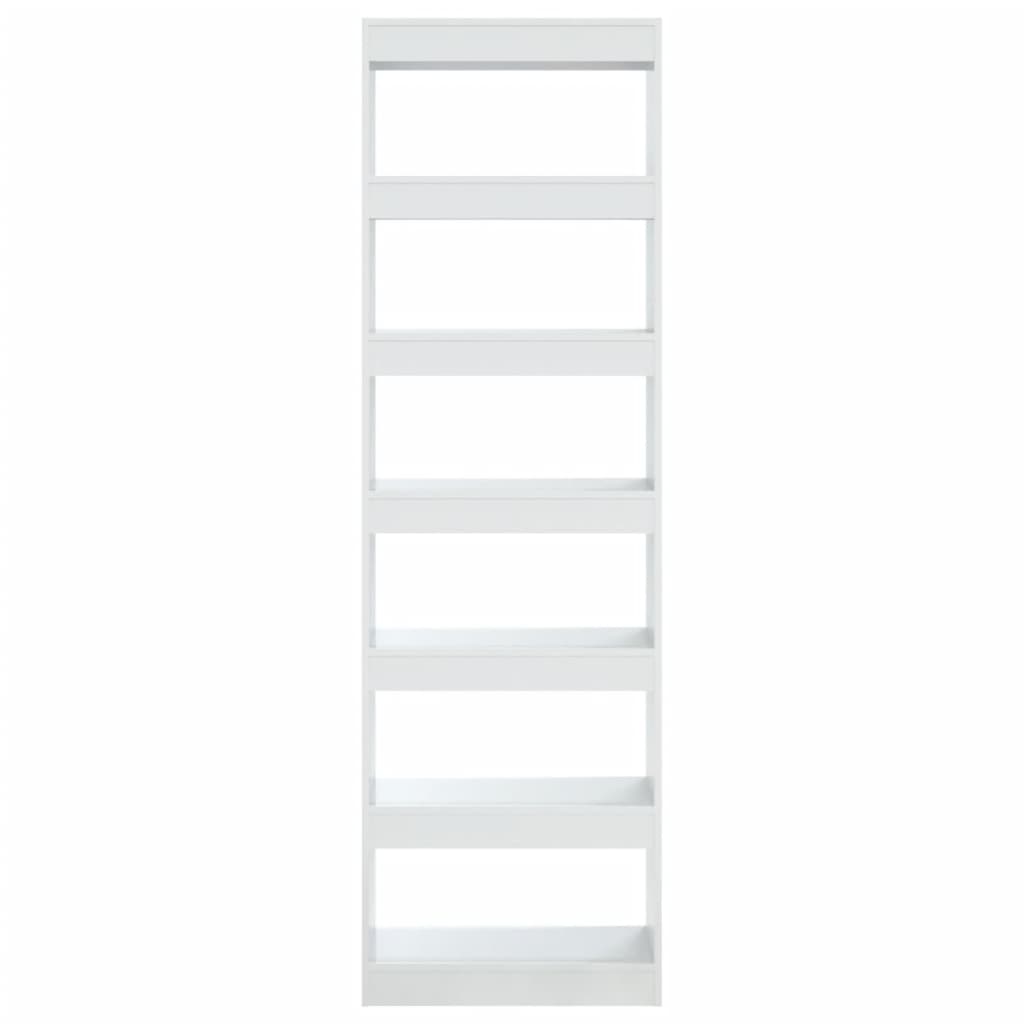 Boekenkast/Kamerscherm 60X30X198 Cm Hoogglans Wit