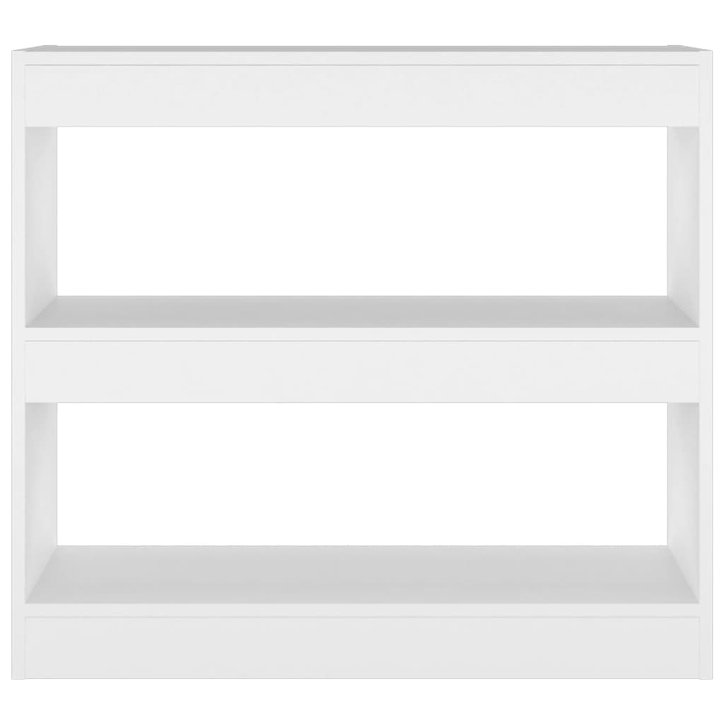 Boekenkast/Kamerscherm 80X30X72 Cm Wit