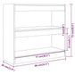 Boekenkast/Kamerscherm 80X30X72 Cm Wit