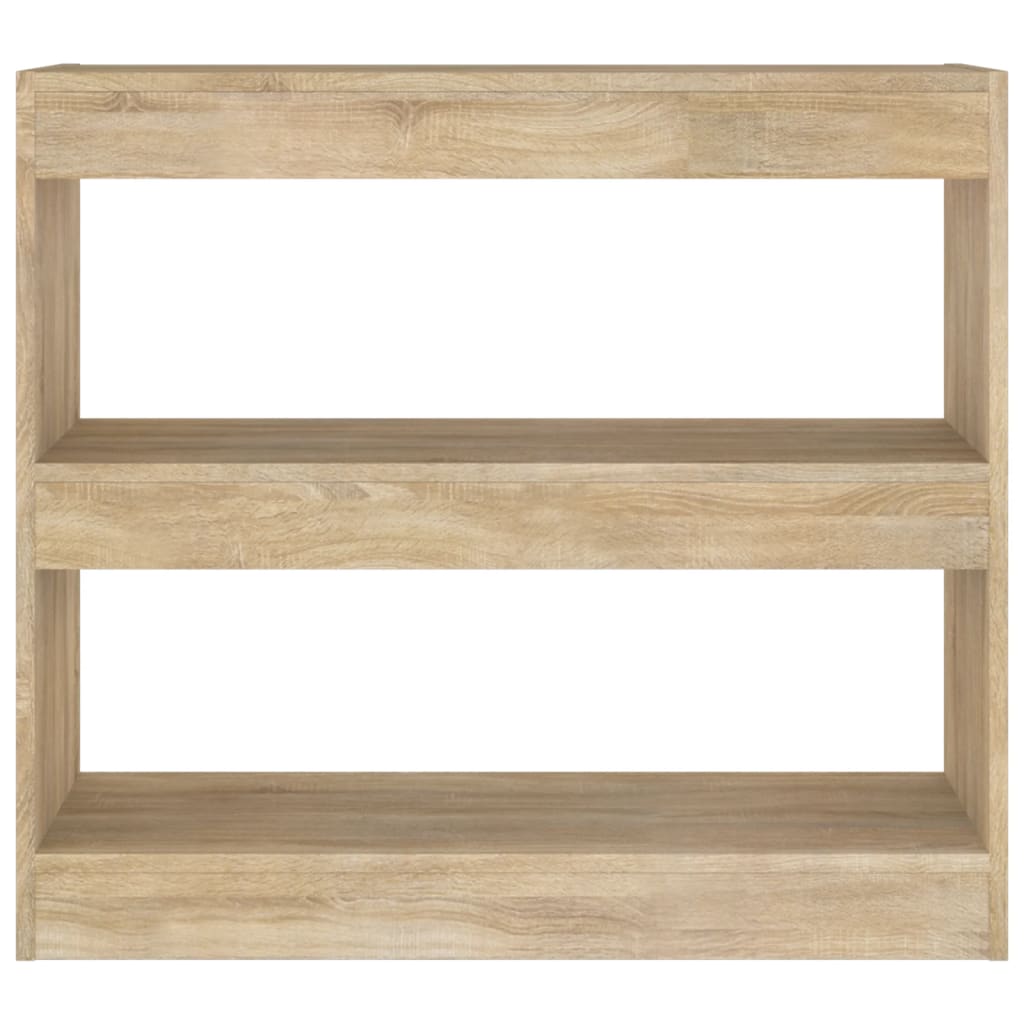 Boekenkast/Kamerscherm 80X30X72 Cm Sonoma Eikenkleurig