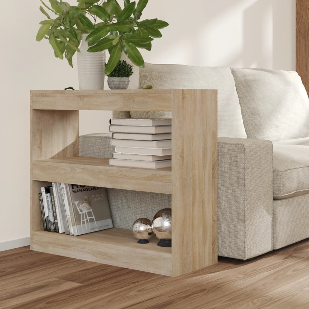 Boekenkast/Kamerscherm 80X30X72 Cm Sonoma Eikenkleurig