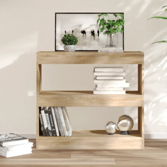 Boekenkast/Kamerscherm 80X30X72 Cm Sonoma Eikenkleurig