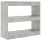 Boekenkast/Kamerscherm 80X30X72 Cm Betongrijs