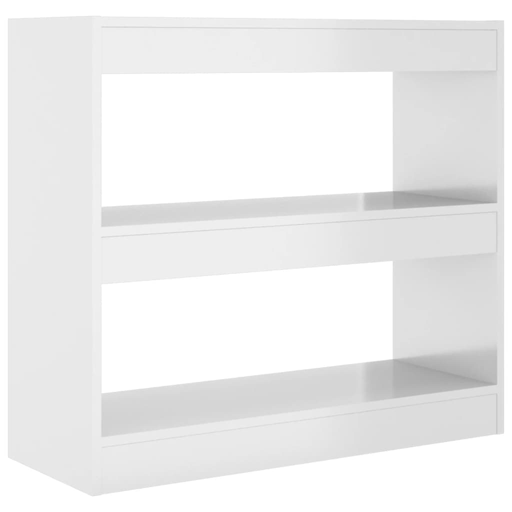 Boekenkast/Kamerscherm 80X30X72 Cm Hoogglans Wit