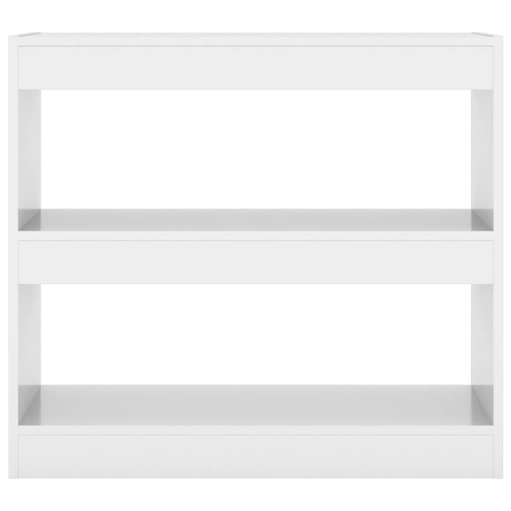 Boekenkast/Kamerscherm 80X30X72 Cm Hoogglans Wit
