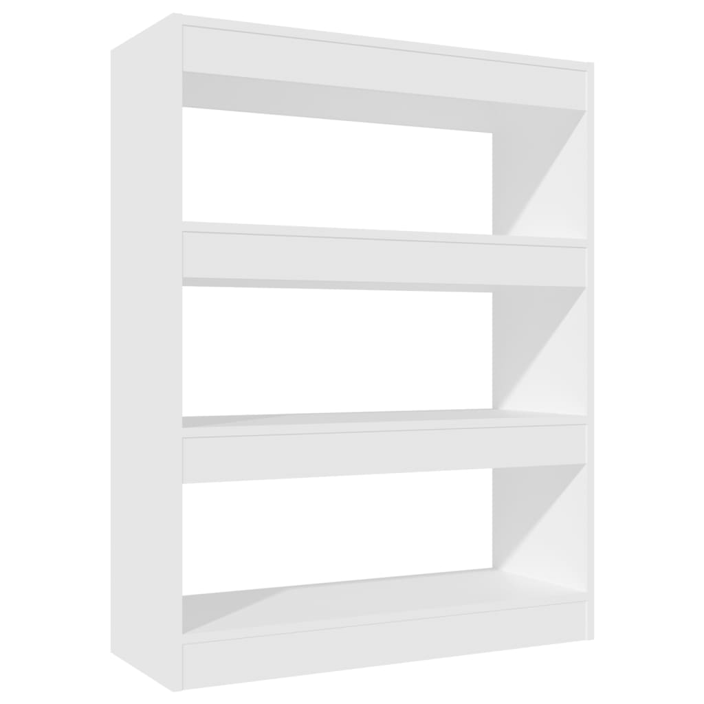 Boekenkast/Kamerscherm 80X30X103 Cm Bewerkt Hout Wit