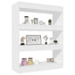 Boekenkast/Kamerscherm 80X30X103 Cm Bewerkt Hout Wit