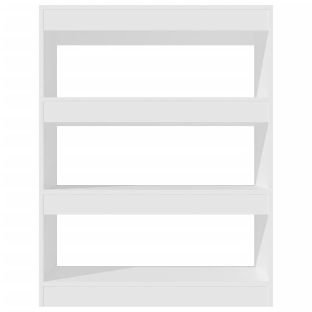Boekenkast/Kamerscherm 80X30X103 Cm Bewerkt Hout Wit