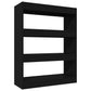 Boekenkast/Kamerscherm 80X30X103 Cm Bewerkt Hout Zwart