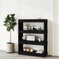 Boekenkast/Kamerscherm 80X30X103 Cm Bewerkt Hout Zwart