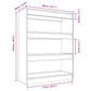 Boekenkast/Kamerscherm 80X30X103 Cm Bewerkt Hout Zwart
