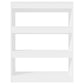 Boekenkast/Kamerscherm 80X30X103 Cm Bewerkt Hout Hoogglans Wit