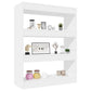 Boekenkast/Kamerscherm 80X30X103 Cm Bewerkt Hout Hoogglans Wit