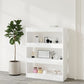 Boekenkast/Kamerscherm 80X30X103 Cm Bewerkt Hout Hoogglans Wit