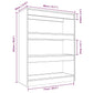 Boekenkast/Kamerscherm 80X30X103 Cm Bewerkt Hout Hoogglans Wit