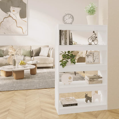 Boekenkast/Kamerscherm 80X30X135 Cm Spaanplaat Wit