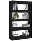 Boekenkast/Kamerscherm 80X30X135 Cm Spaanplaat Zwart