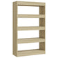 Boekenkast/Kamerscherm 80X30X135 Cm Spaanplaat Sonoma Eiken