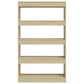 Boekenkast/Kamerscherm 80X30X135 Cm Spaanplaat Sonoma Eiken