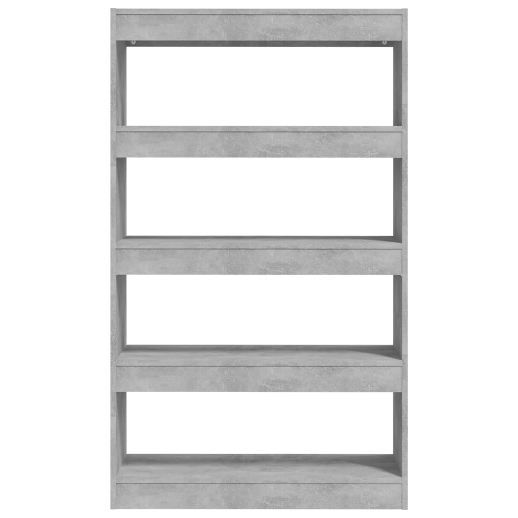 Boekenkast/Kamerscherm 80X30X135 Cm Spaanplaat Betongrijs