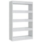 Boekenkast/Kamerscherm 80X30X135 Cm Spaanplaat Hoogglans Wit