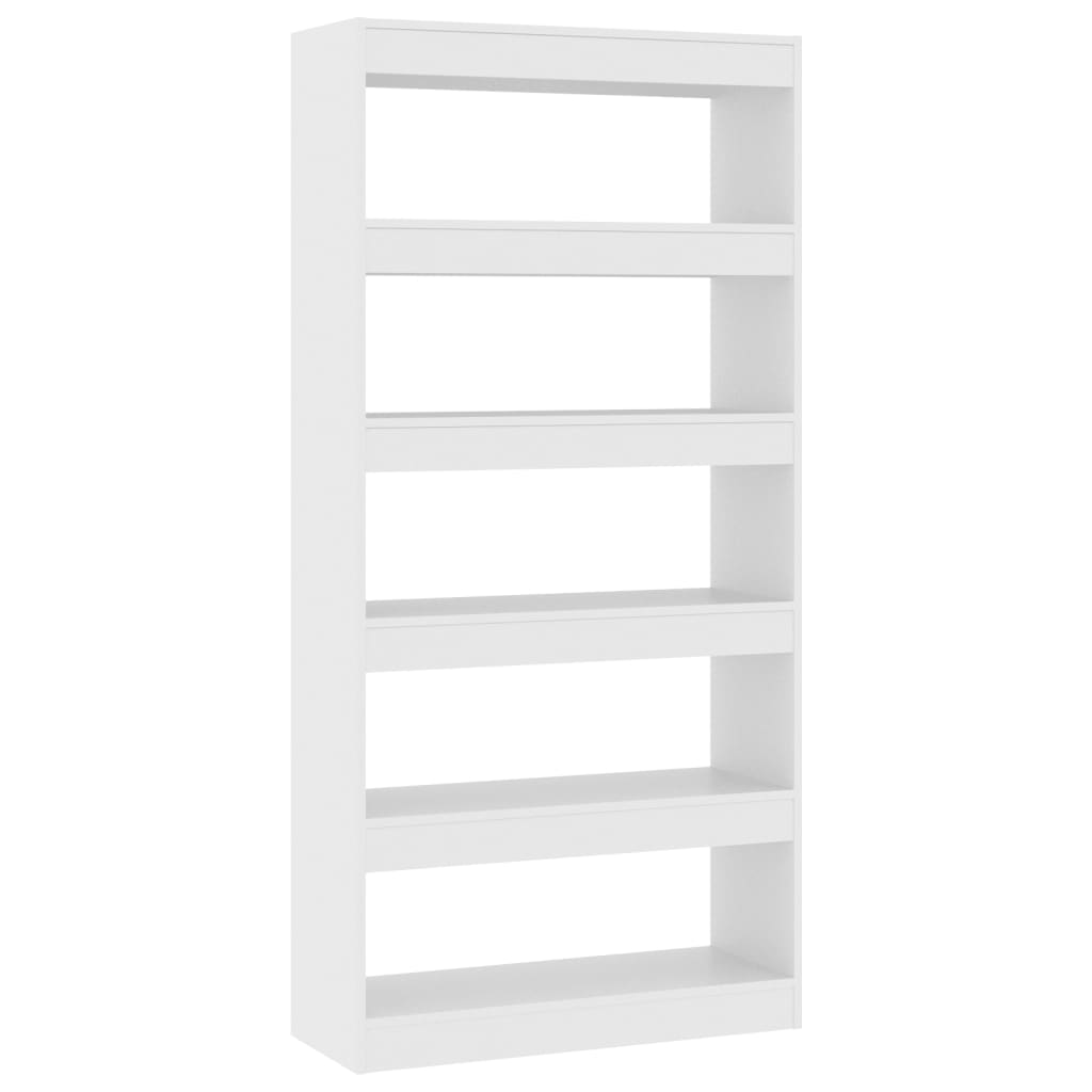 Boekenkast/Kamerscherm 80X30X166 Cm Spaanplaat Wit
