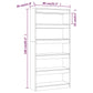 Boekenkast/Kamerscherm 80X30X166 Cm Spaanplaat Wit
