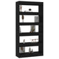 Boekenkast/Kamerscherm 80X30X166 Cm Spaanplaat Zwart
