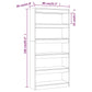 Boekenkast/Kamerscherm 80X30X166 Cm Spaanplaat Zwart