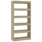 Boekenkast/Kamerscherm 80X30X166 Cm Spaanplaat Sonoma Eiken