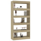 Boekenkast/Kamerscherm 80X30X166 Cm Spaanplaat Sonoma Eiken
