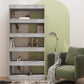 Boekenkast/Kamerscherm 80X30X166 Cm Spaanplaat Betongrijs