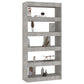 Boekenkast/Kamerscherm 80X30X166 Cm Spaanplaat Betongrijs