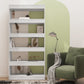 Boekenkast/Kamerscherm 80X30X166 Cm Spaanplaat Hoogglans Wit