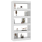 Boekenkast/Kamerscherm 80X30X166 Cm Spaanplaat Hoogglans Wit