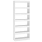 Boekenkast/Kamerscherm 80X30X198 Cm Spaanplaat Wit