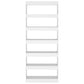 Boekenkast/Kamerscherm 80X30X198 Cm Spaanplaat Wit