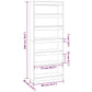 Boekenkast/Kamerscherm 80X30X198 Cm Spaanplaat Zwart