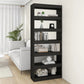 Boekenkast/Kamerscherm 80X30X198 Cm Spaanplaat Zwart