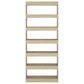 Boekenkast/Kamerscherm 80X30X198 Cm Spaanplaat Sonoma Eiken