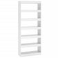 Boekenkast/Kamerscherm 80X30X198 Cm Spaanplaat Hoogglans Wit