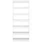 Boekenkast/Kamerscherm 80X30X198 Cm Spaanplaat Hoogglans Wit