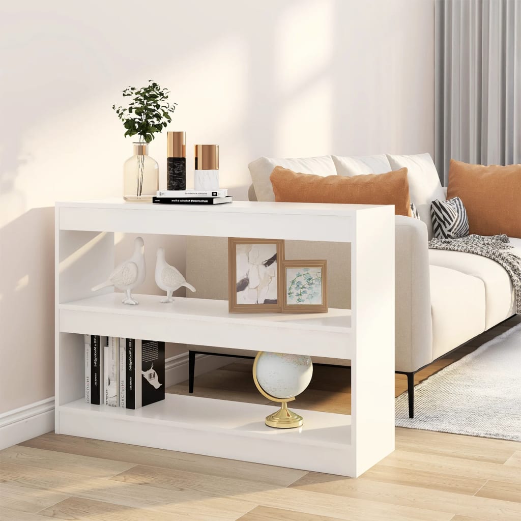 Boekenkast/Kamerscherm 100X30X72 Cm Wit