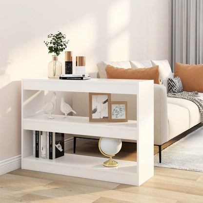 Boekenkast/Kamerscherm 100X30X72 Cm Wit