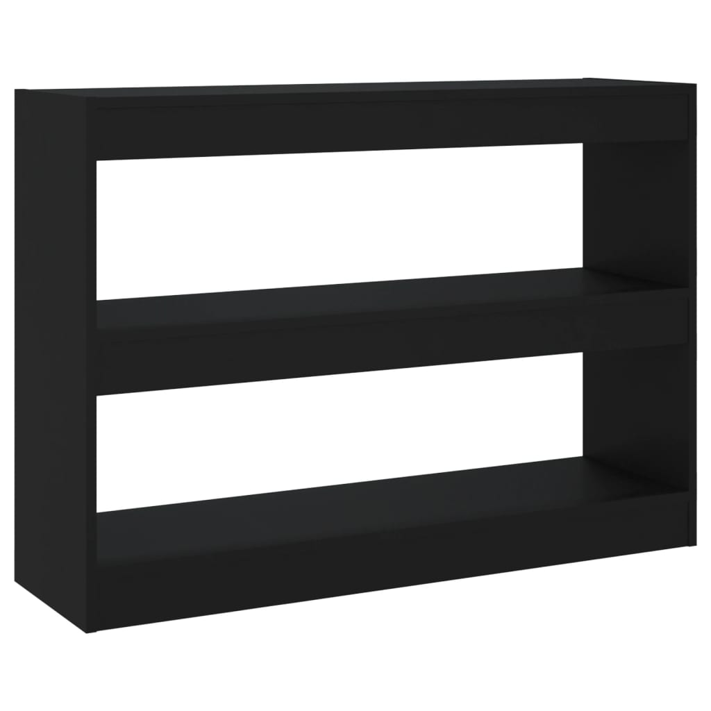 Boekenkast/Kamerscherm 100X30X72 Cm Zwart