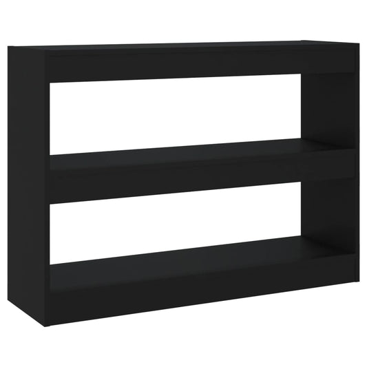 Boekenkast/Kamerscherm 100X30X72 Cm Zwart