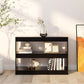 Boekenkast/Kamerscherm 100X30X72 Cm Zwart