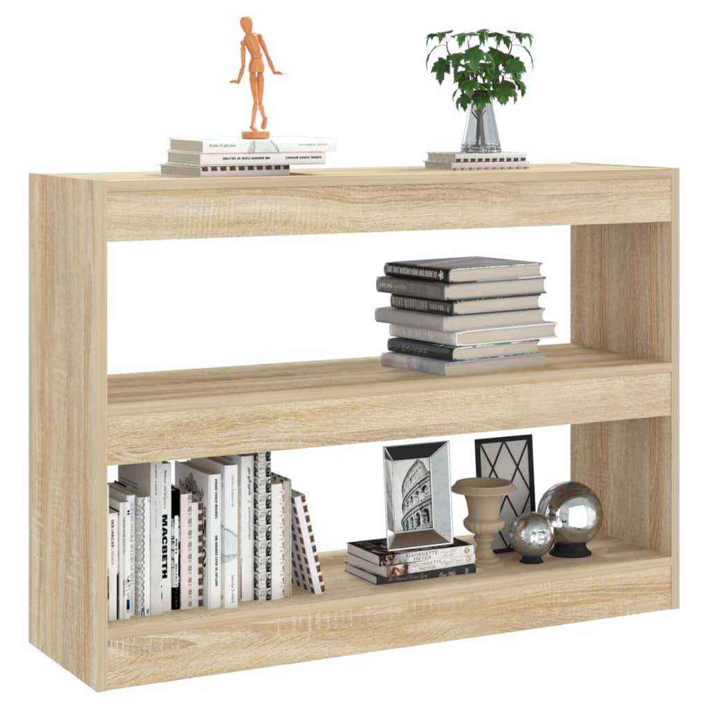 Boekenkast/Kamerscherm 100X30X72 Cm Sonoma Eikenkleurig