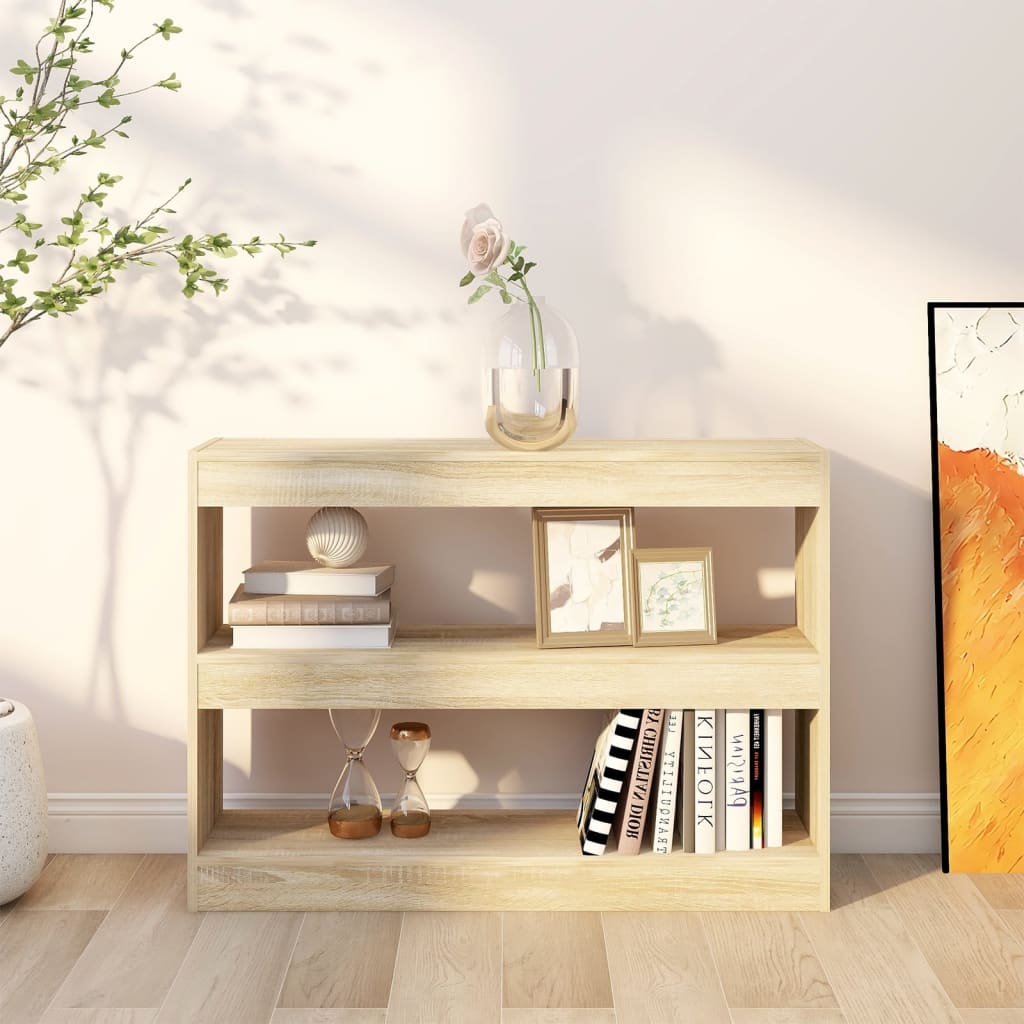 Boekenkast/Kamerscherm 100X30X72 Cm Sonoma Eikenkleurig